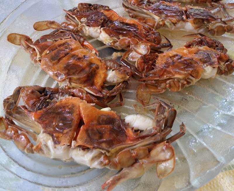 Local soft-shell crabs